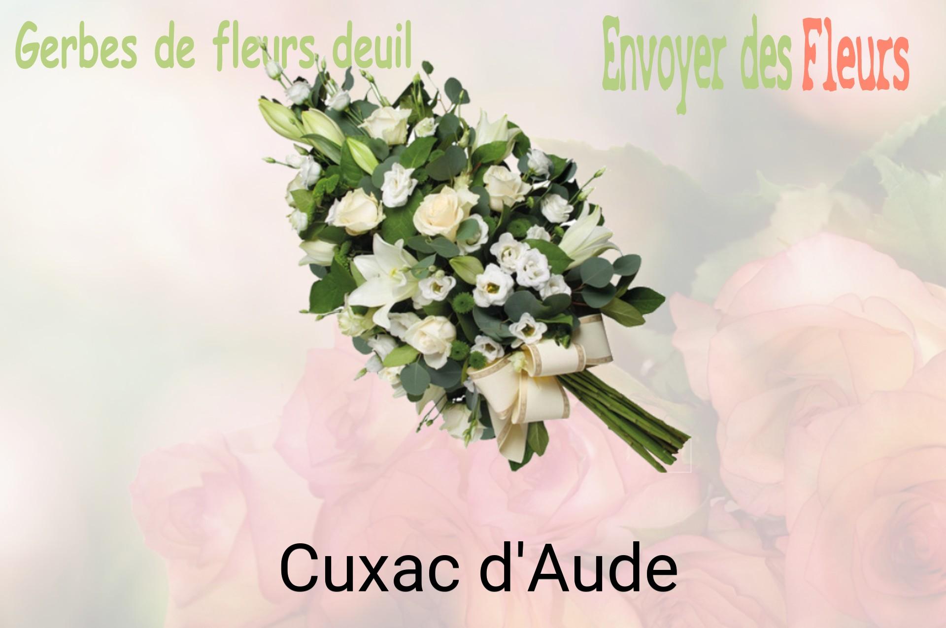 Gerbe de fleurs de deuil livrée à Cuxac-d'Aude